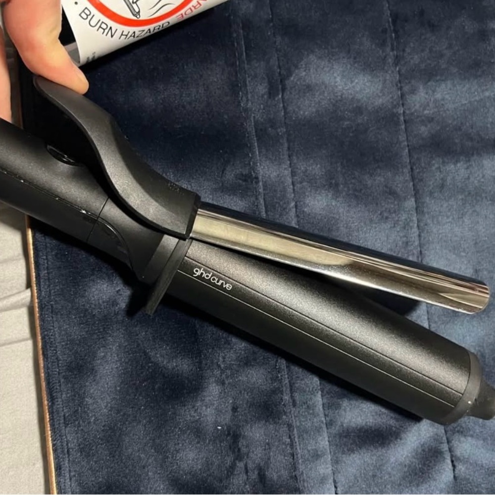 ghd Sleek Black and Silver Curling Wand